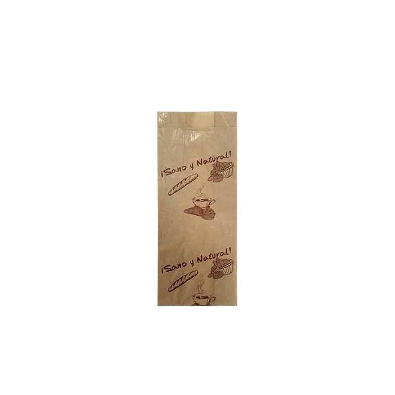 Bolsas de pan impresas kraft 9+5x22 (Bocadillo)