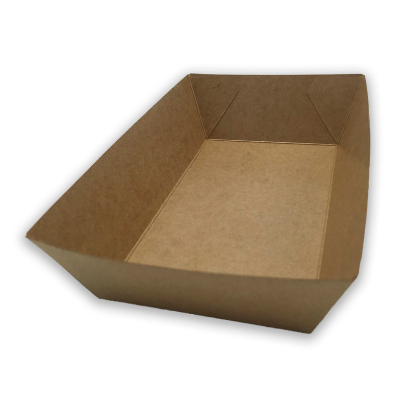 Barqueta kraft antigrasa grande