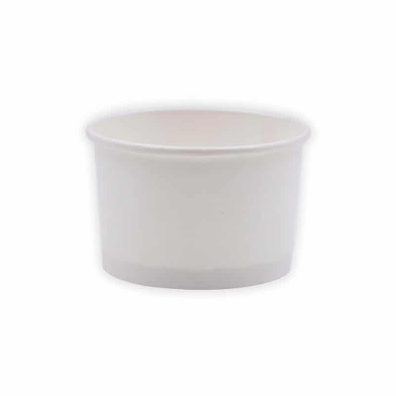 Tarrinas de papel para helados blancas 180  ml