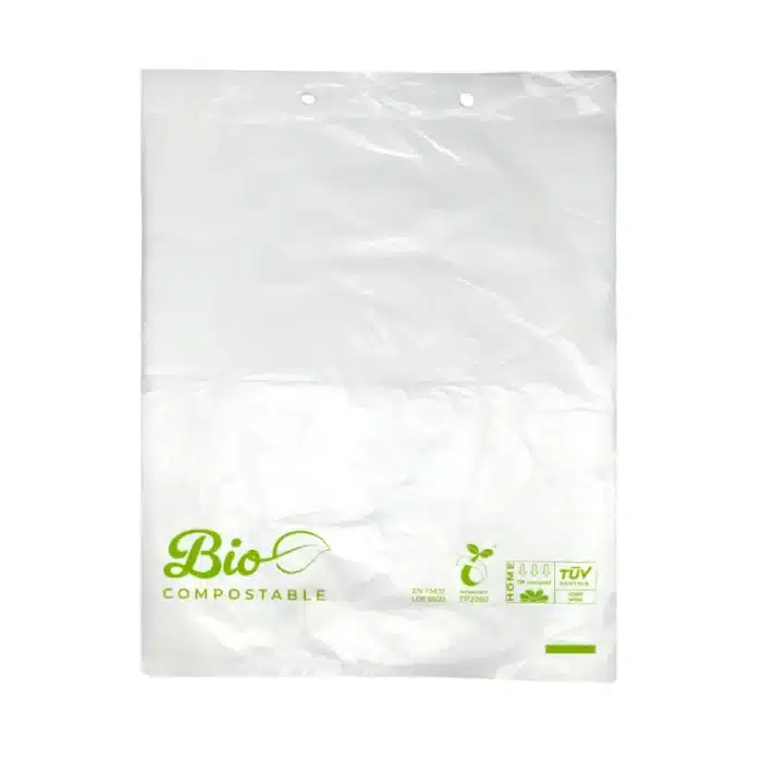 Bolsa plana compostable 30x40, Block 100 uds